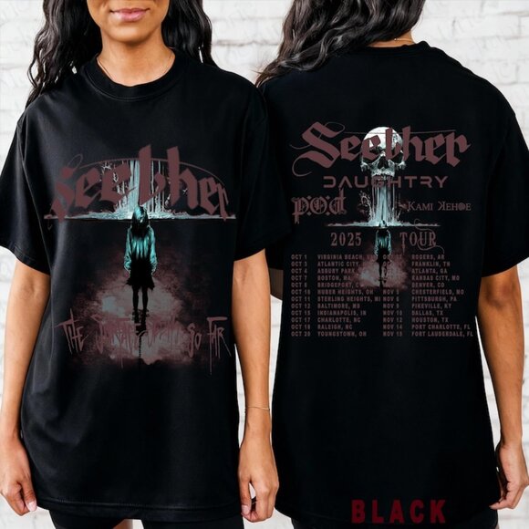 Seether Tour Shirt 2025, The Surface So Far Album Tee 140 - Picture 1 of 6